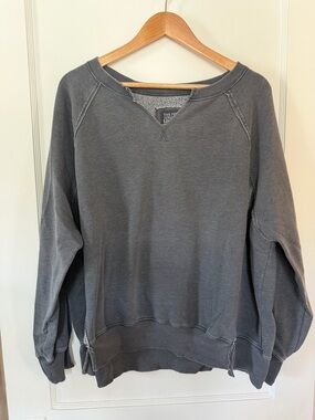 AE Gray Seriously Lived In Crew Sweatshirt